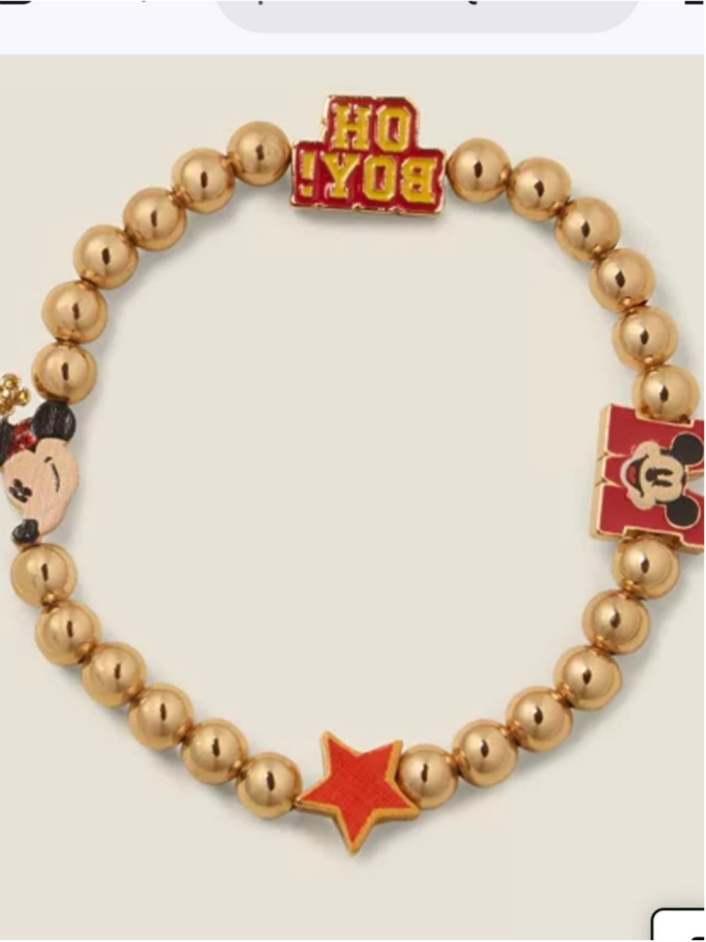 Disney Mickey Mouse & Minnie Mouse Icon Pisa Bracelet, Created for Macy - Picture 4 of 5